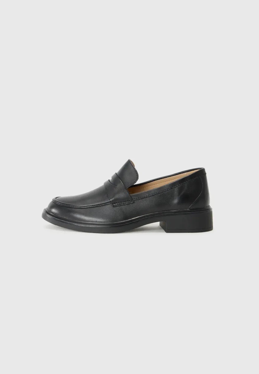 LEATHER - Slipper - black