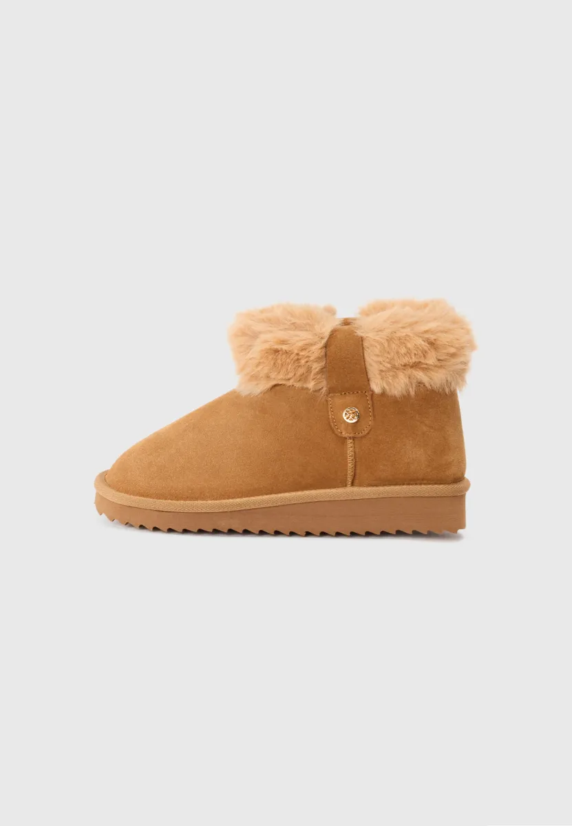 LEATHER - Snowboot/Winterstiefel - cognac