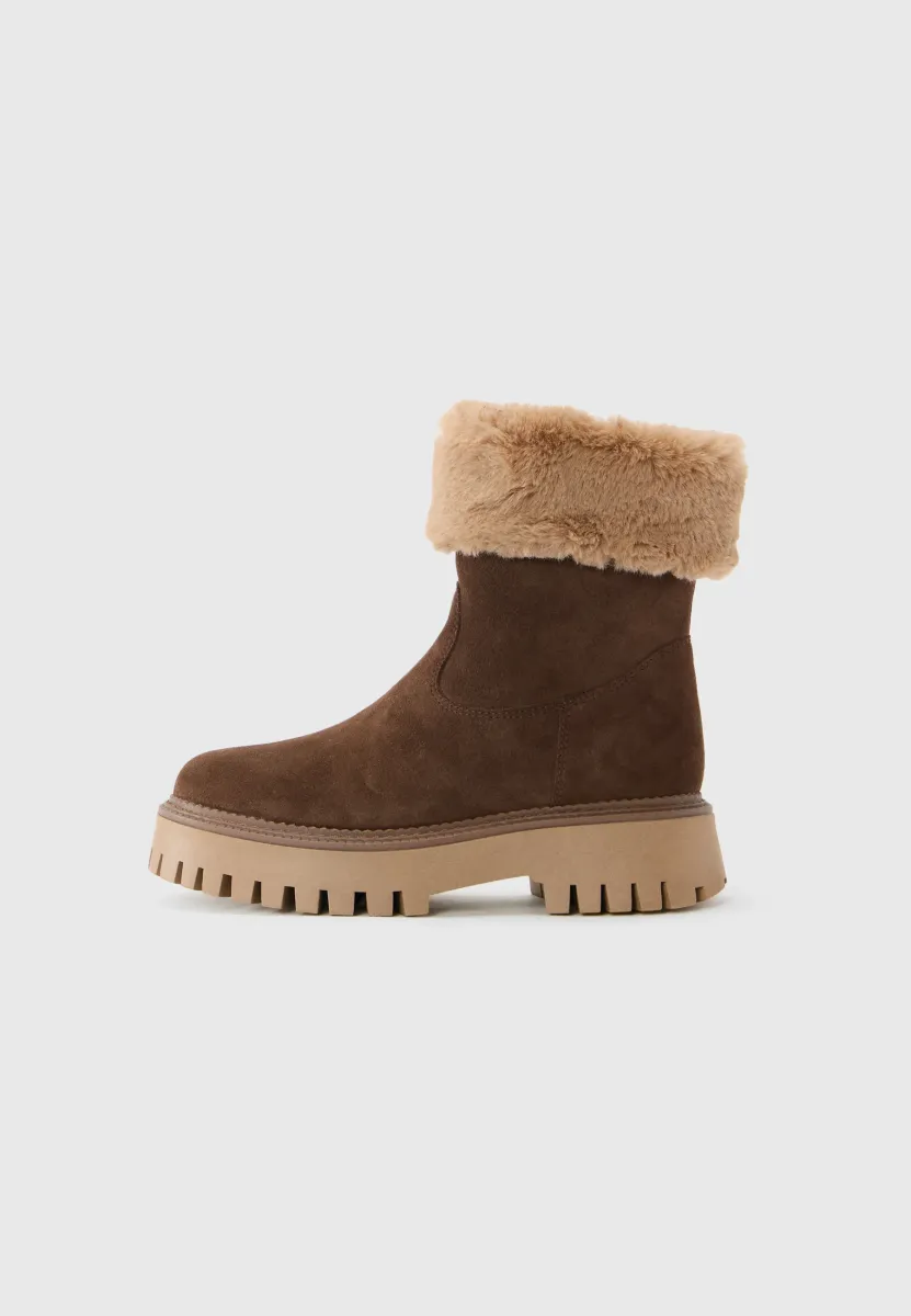 LEATHER - Snowboot/Winterstiefel - dark brown