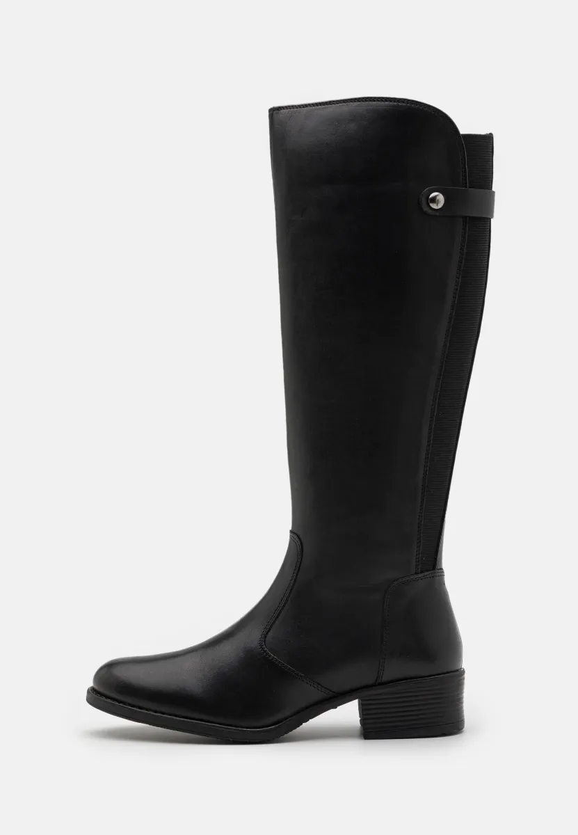 LEATHER - Stiefel - black