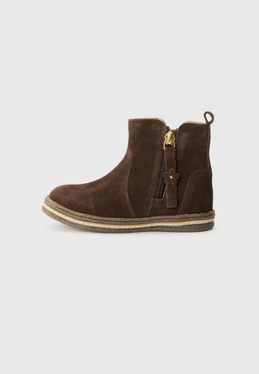 LEATHER - Stiefelette - dark brown
