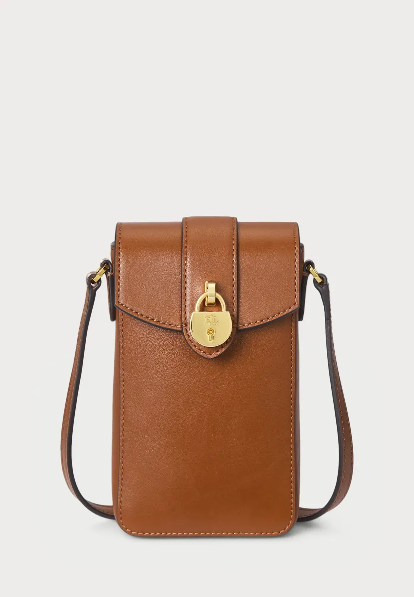 LEATHER TANNER CROSSBODY TECH CASE - Handytasche - tan