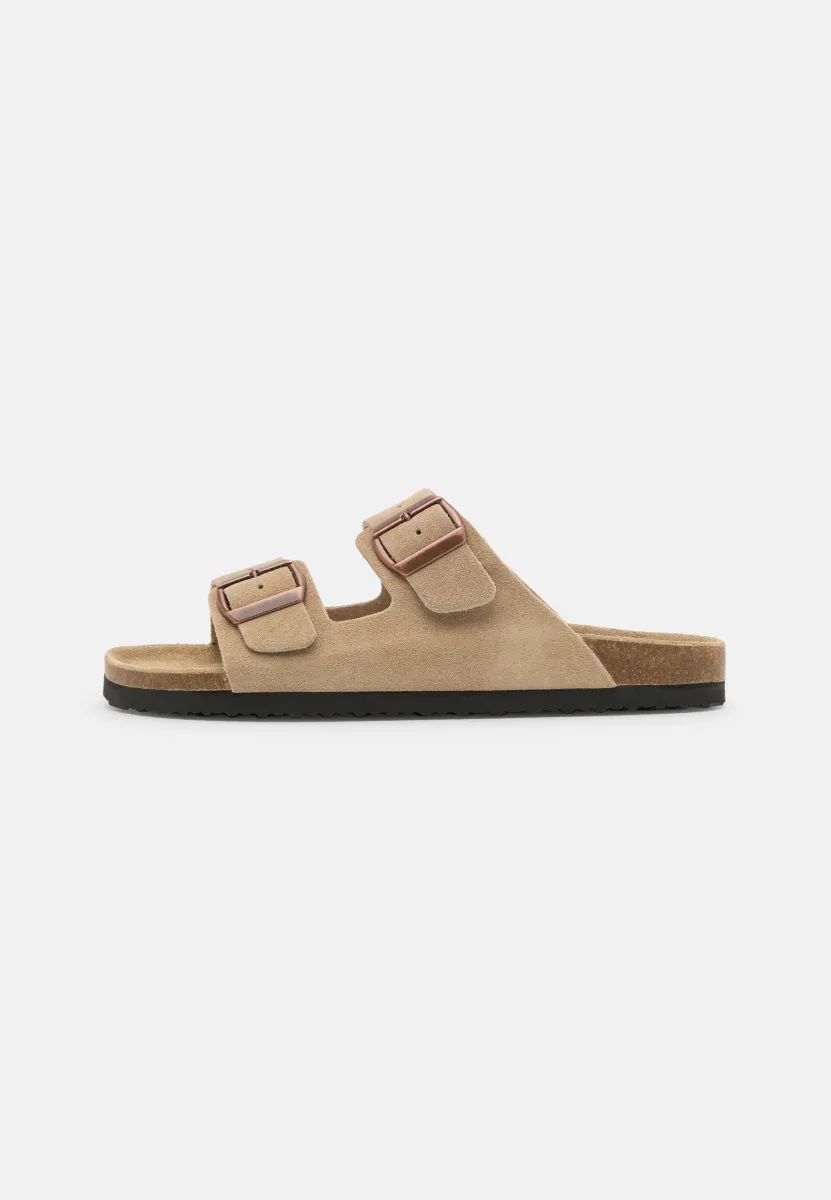 LEATHER UNISEX - Hausschuh - beige
