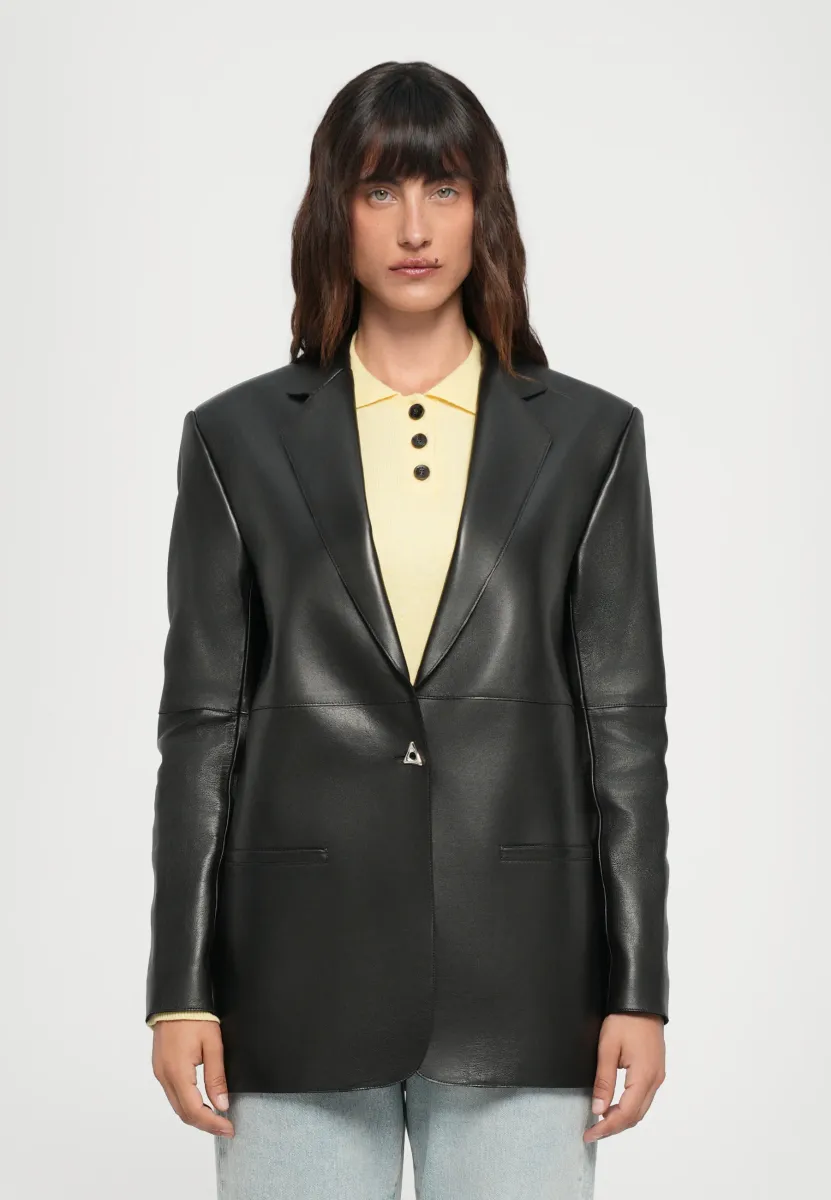 Lederjacke - black