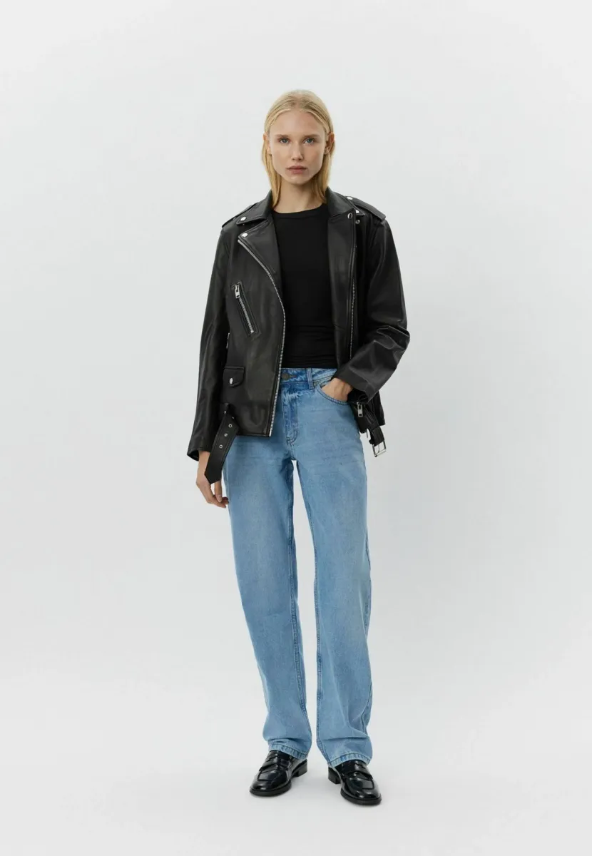 Lederjacke - black