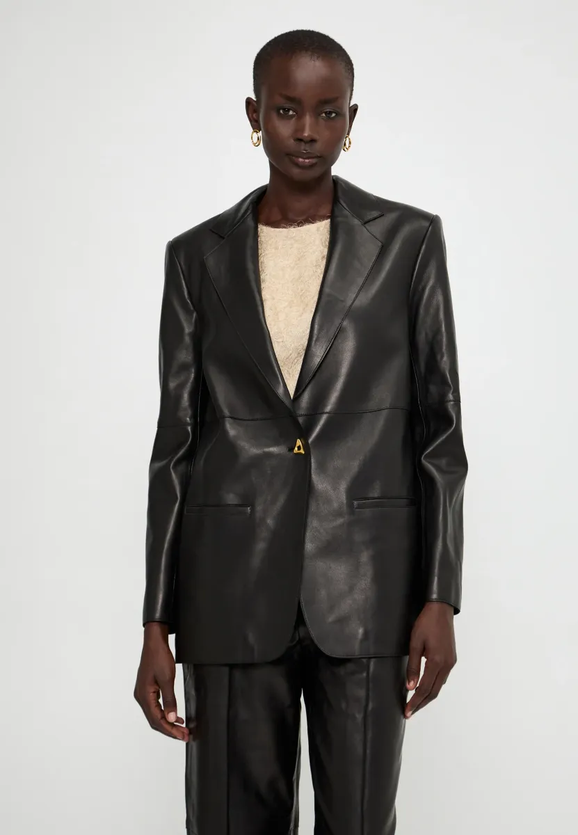Lederjacke - black