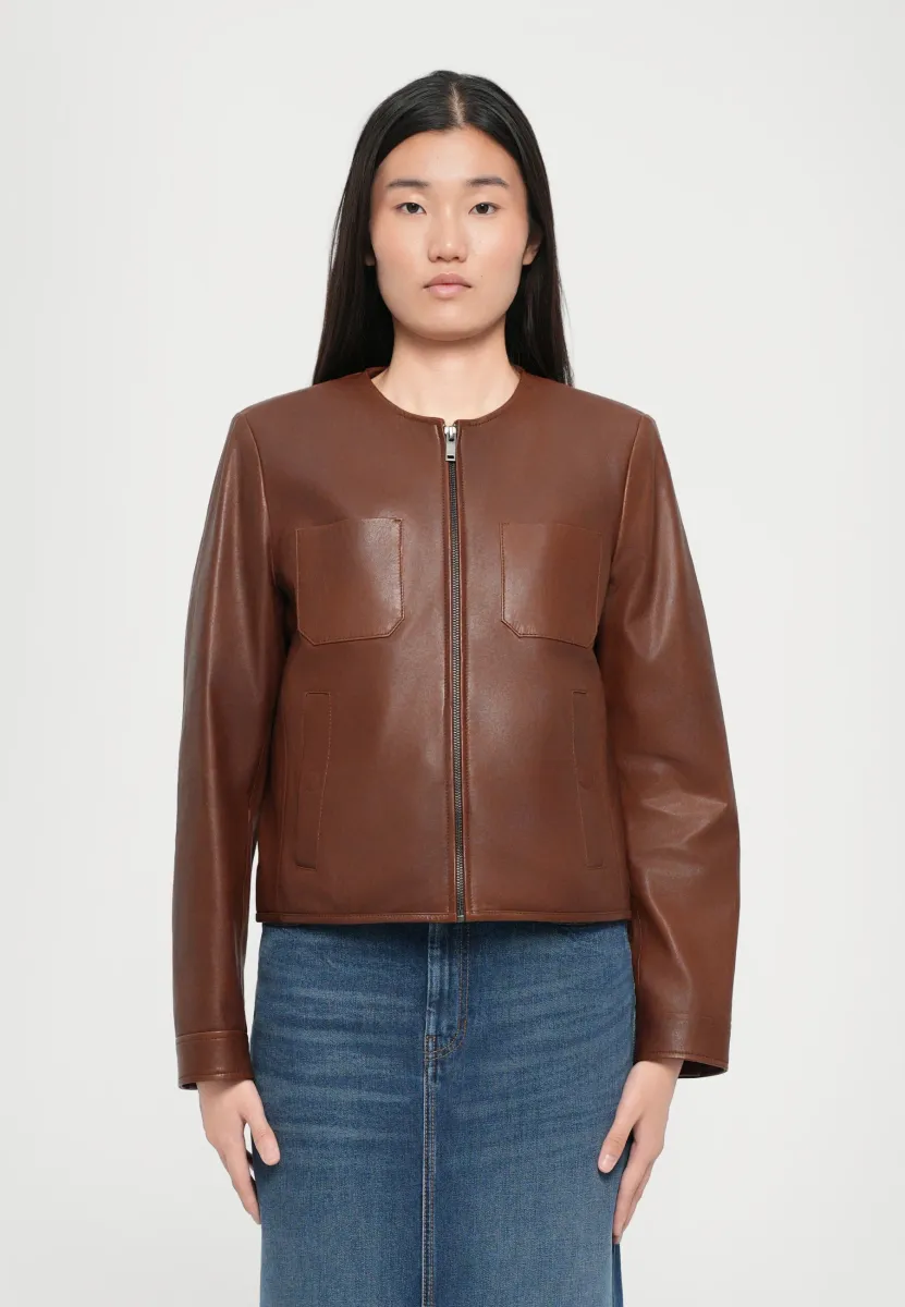 Lederjacke - cuoio