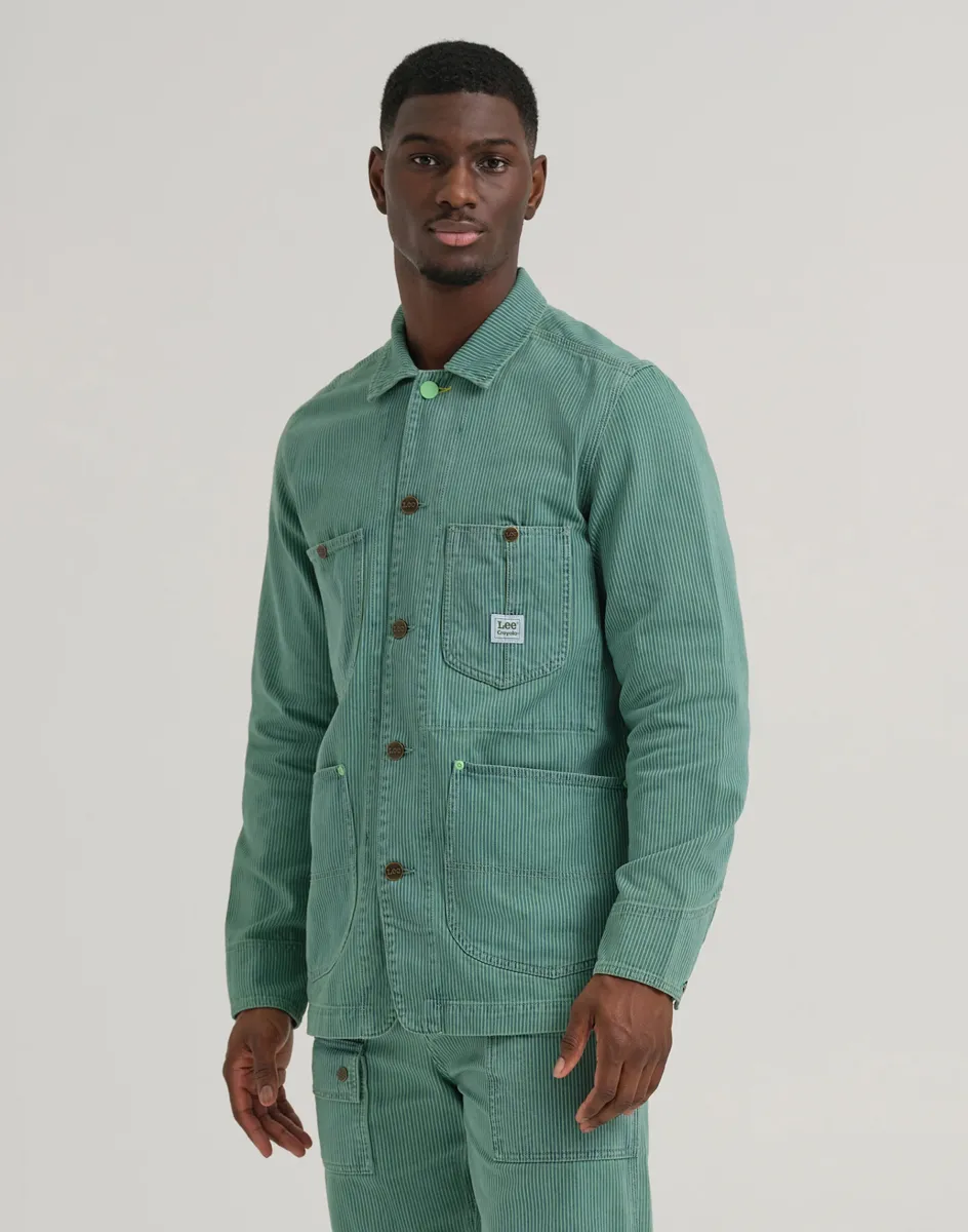 LEE x CRAYOLA CHORE COAT - Jeansjacke - overdye magic mint
