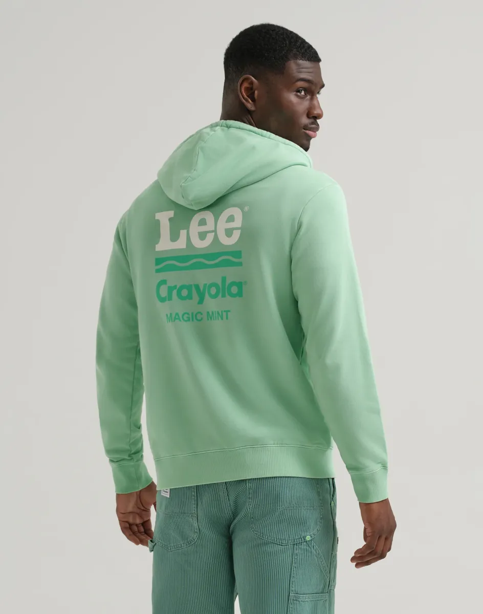 LEE x CRAYOLA HOODY UNISEX - Kapuzenpullover - magic mint