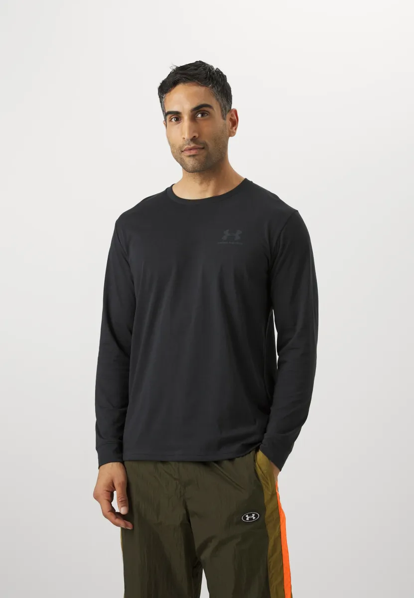 LEFT CHEST - Langarmshirt - black/pitch gray