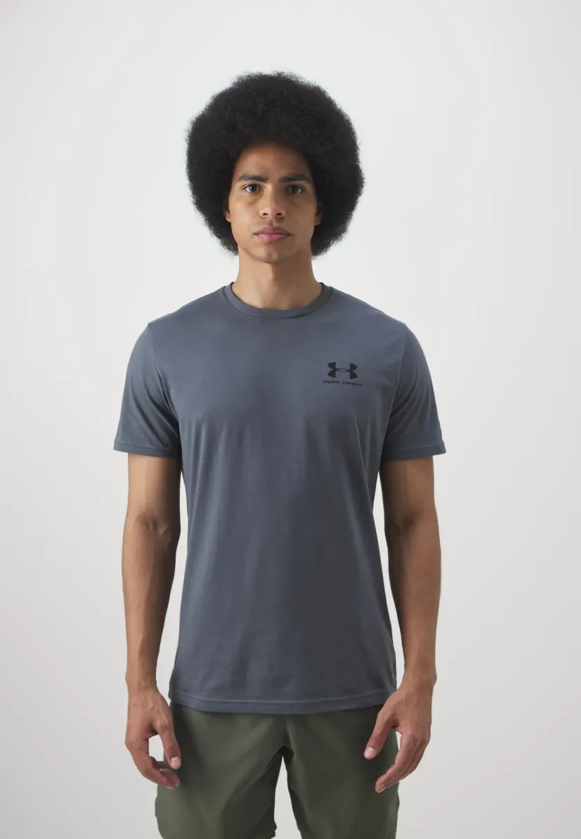 LEFT CHEST LOGO - T-Shirt print - castlerock/black