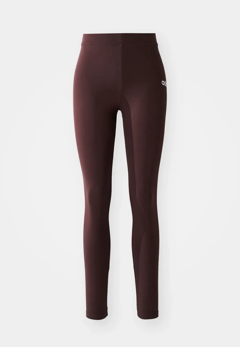 LEG - Tights - shadow brown/white
