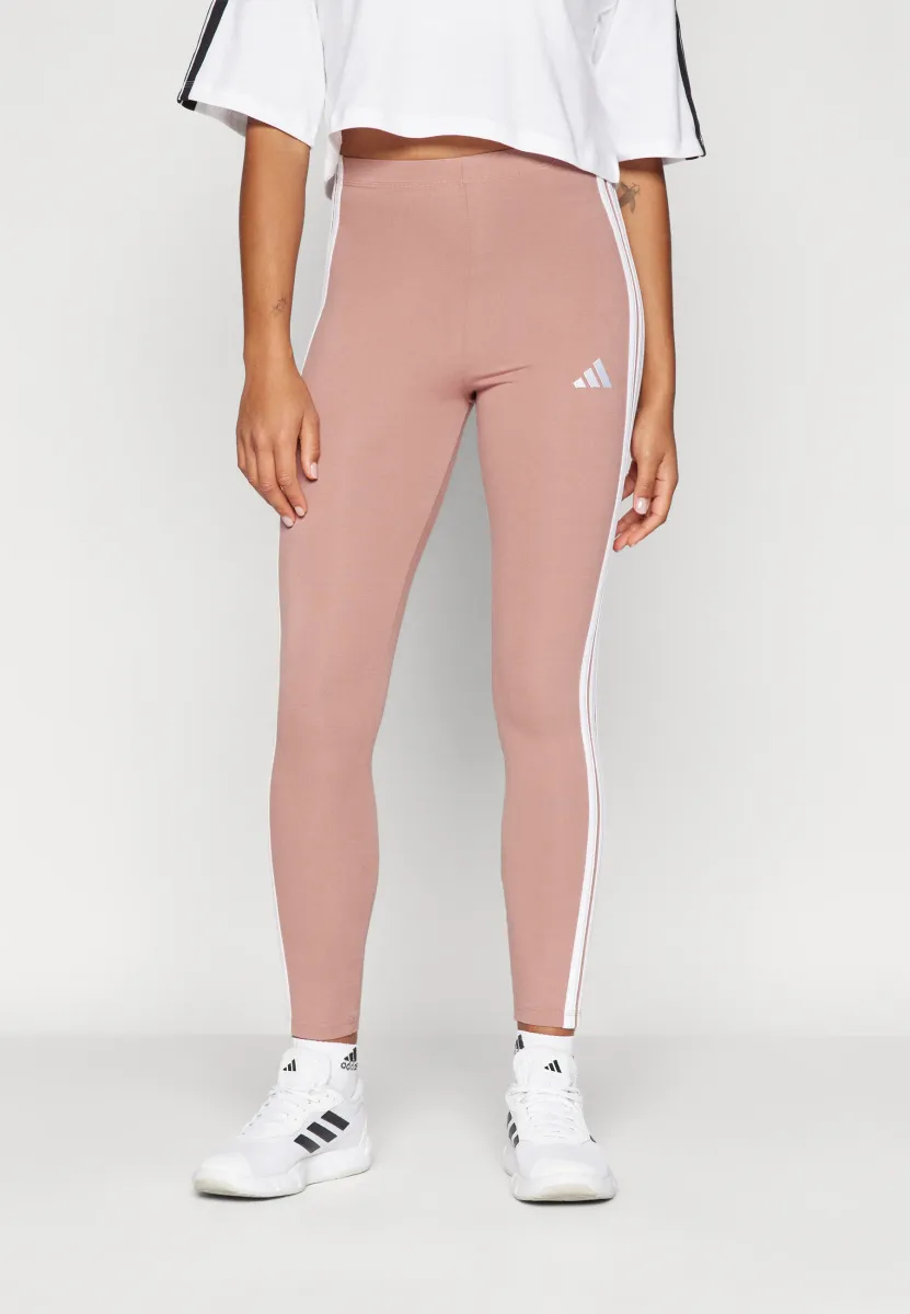 LEG - Tights - warm clay/white