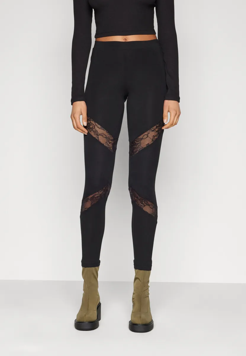 Leggings - Hosen - black