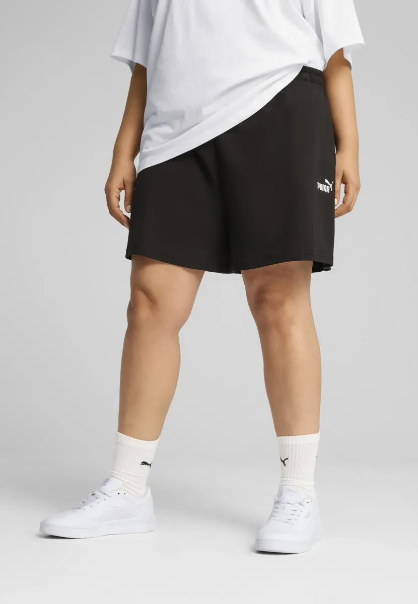 LEICHTE HOCHGESCHNITTENE - Shorts - black