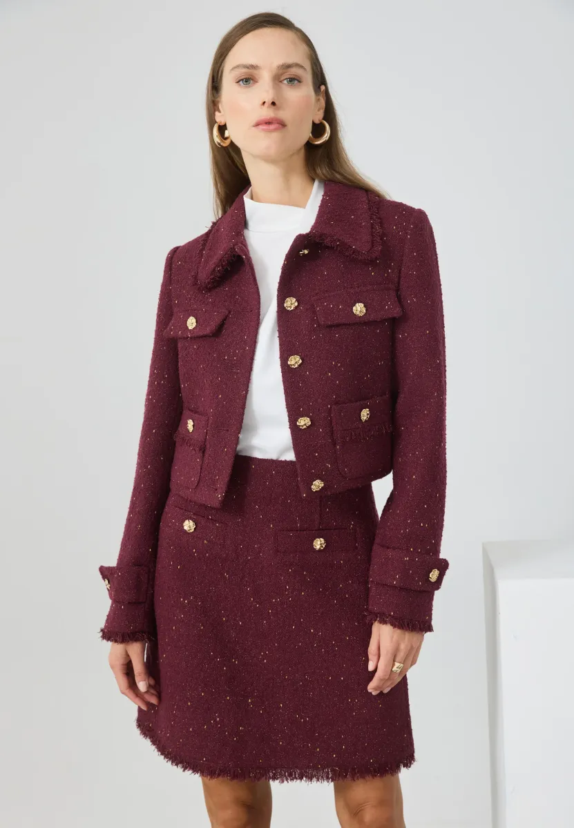 Leichte Jacke - bordeaux