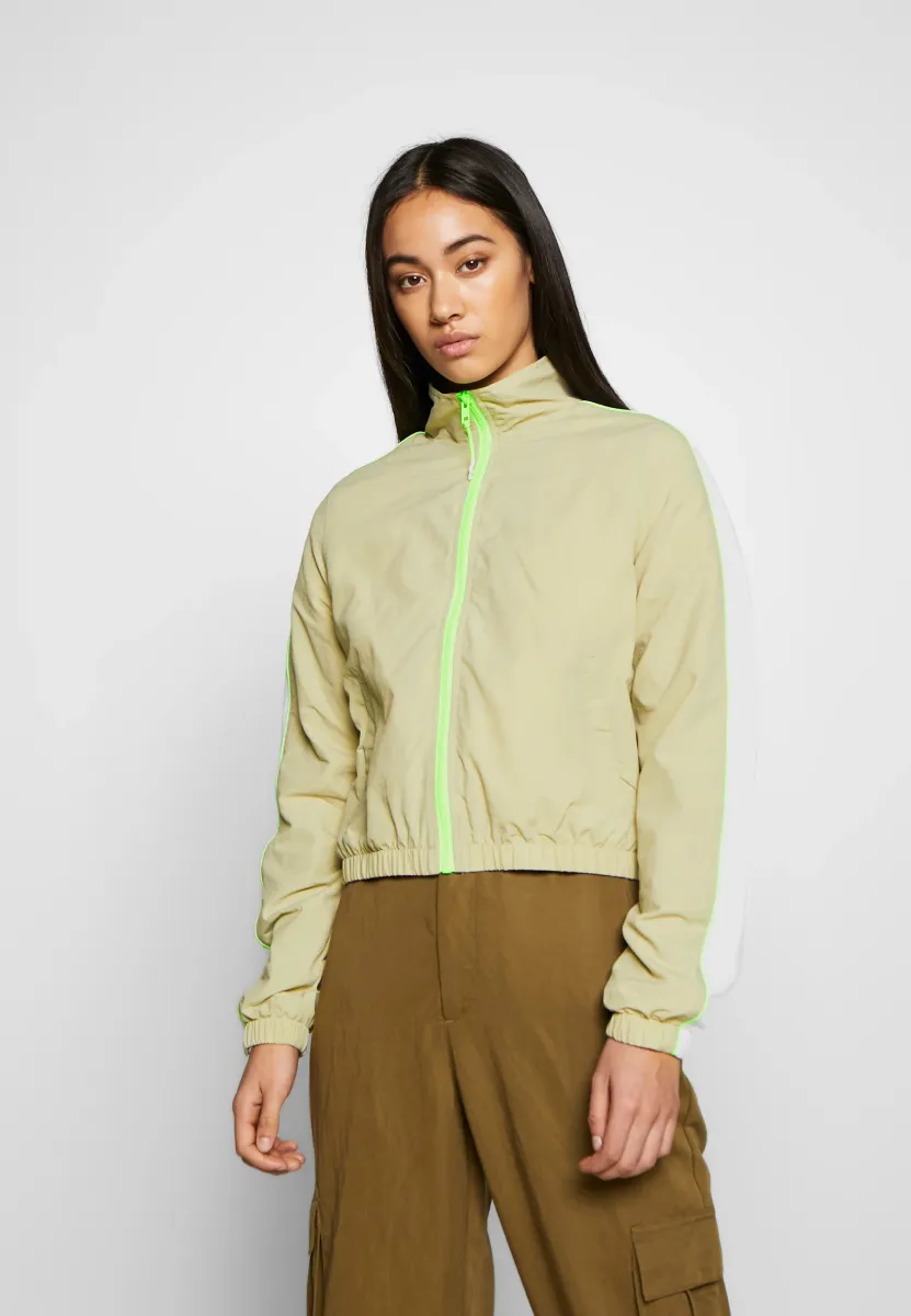 Leichte Jacke - concrete/electriclime