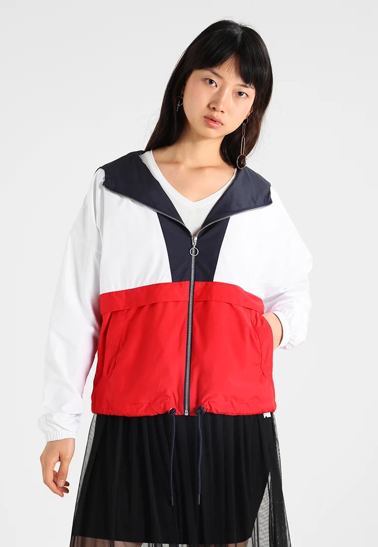 Leichte Jacke - navy/white/firered