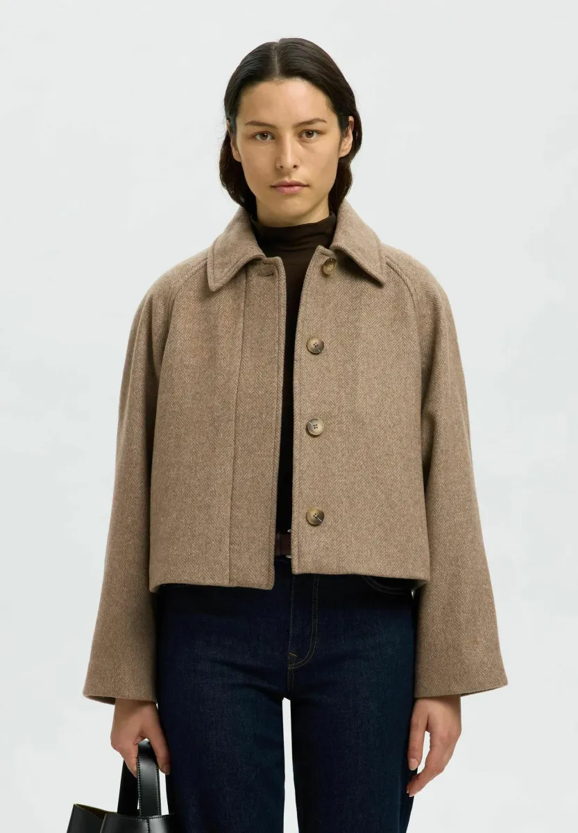Leichte Jacke - travertine