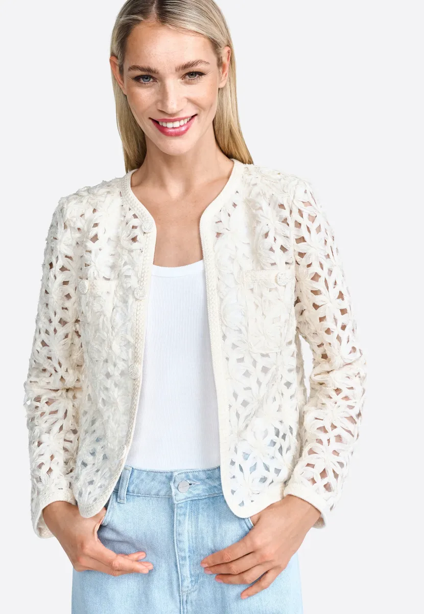 Leichte Jacke - white stone
