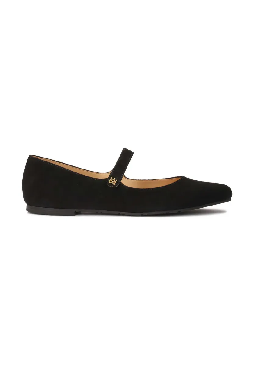 LENA - Riemchenballerina - black