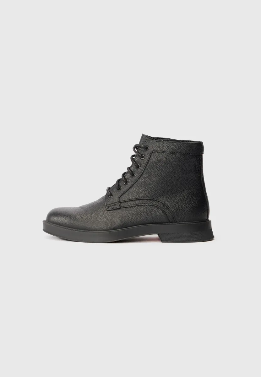 LENNER HALB - Schnürstiefelette - black