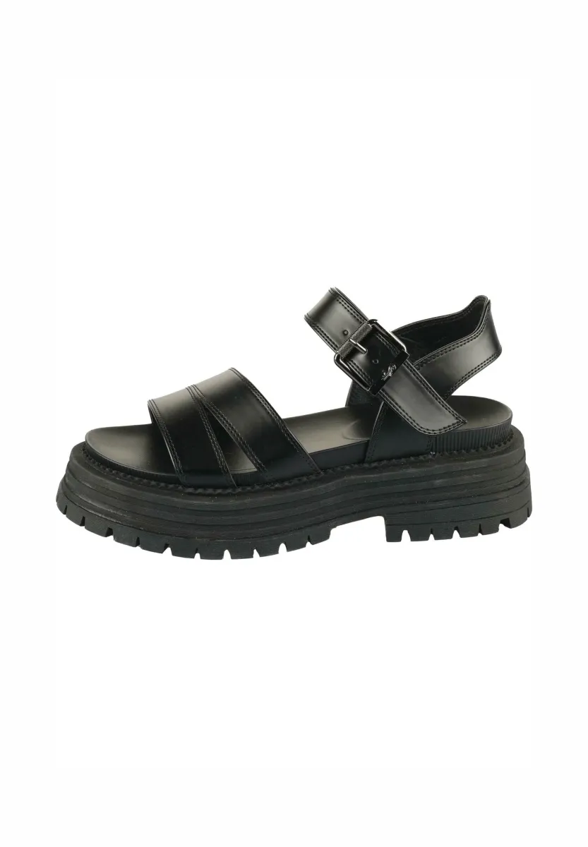LENNOX - Plateausandalette - black