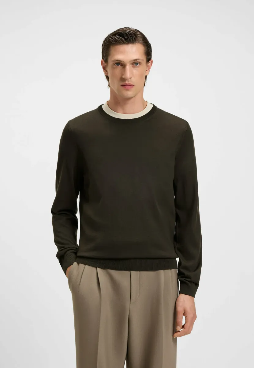 LENO-P - Strickpullover - open green two