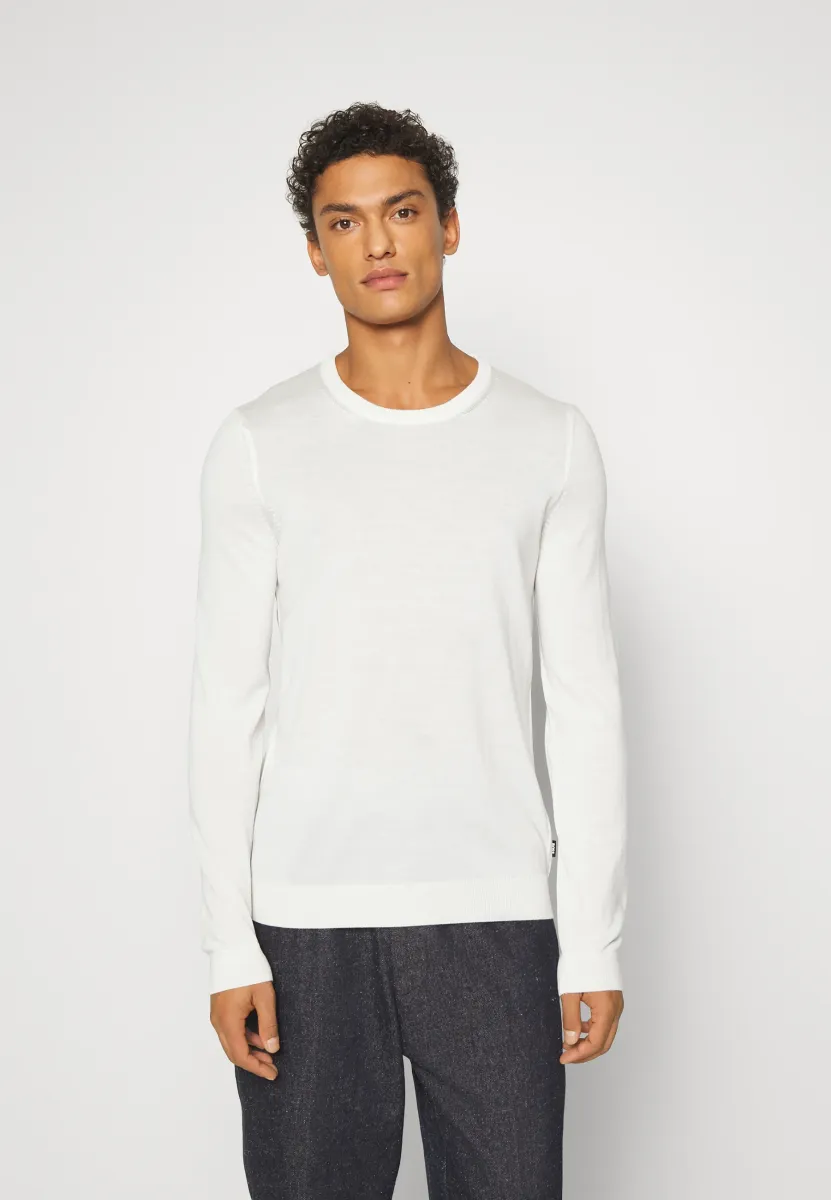 LENO - Strickpullover - open white