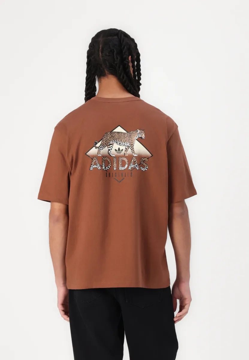 LEO GRAPHIC TEE - T-Shirt print - preloved brown