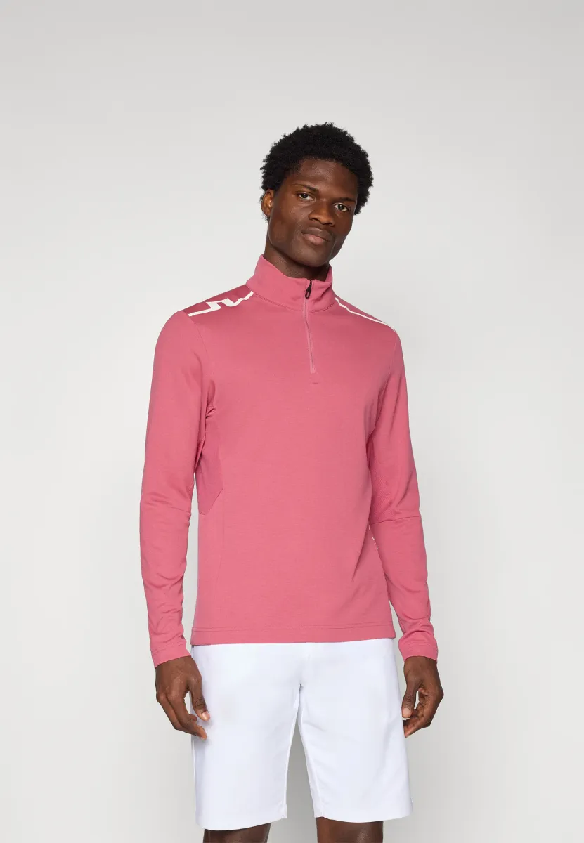 LEON QUARTER ZIP MID LAYER - Langarmshirt - rose wine