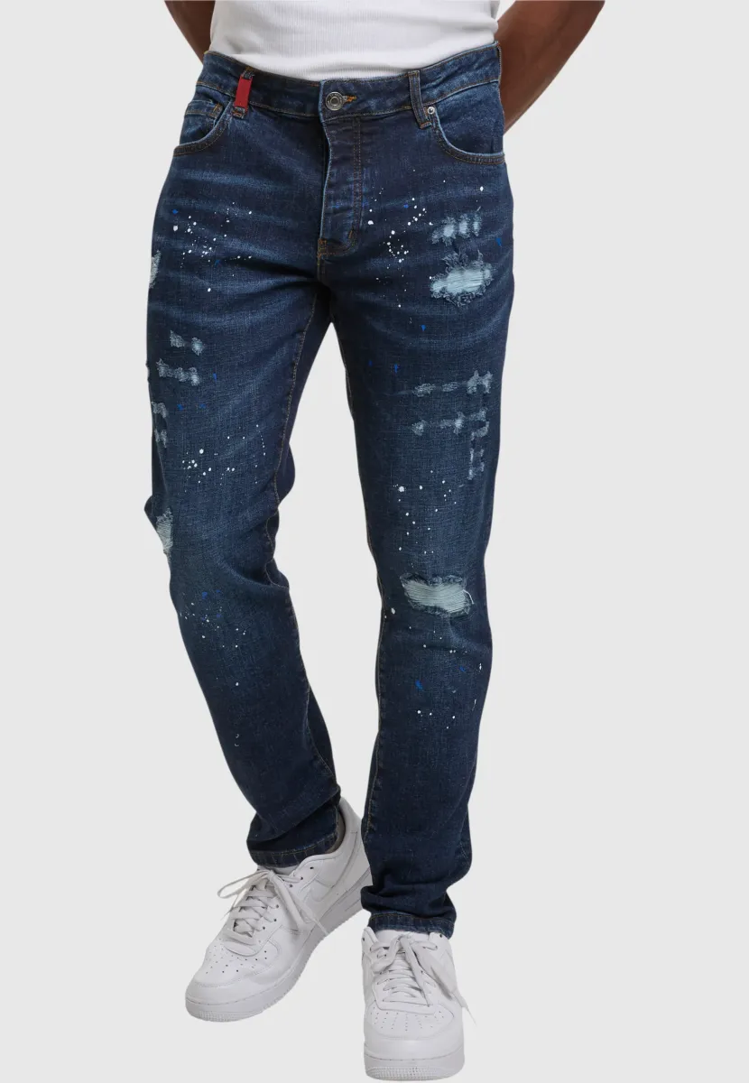 LEONARDO - Jeans Slim Fit - mid blue