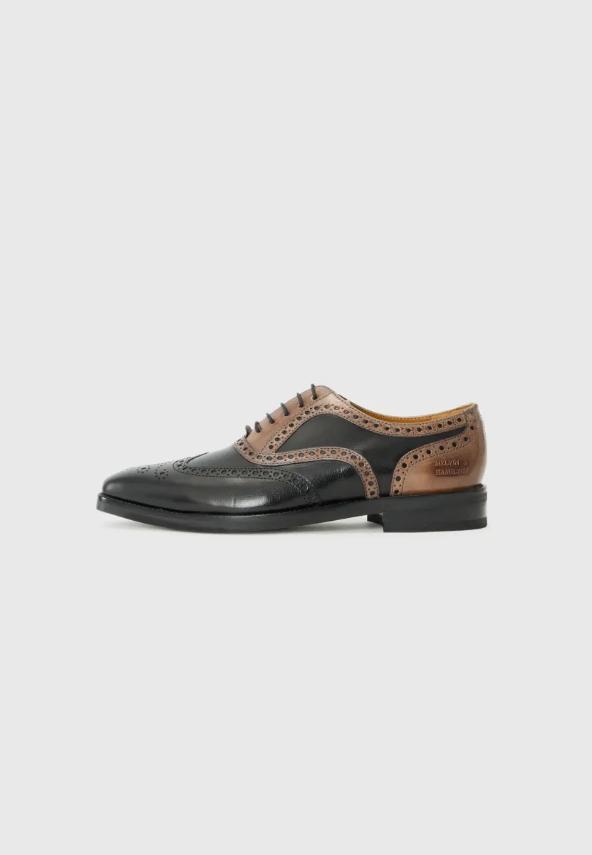 LEONARDO - Schnürer - black/brown