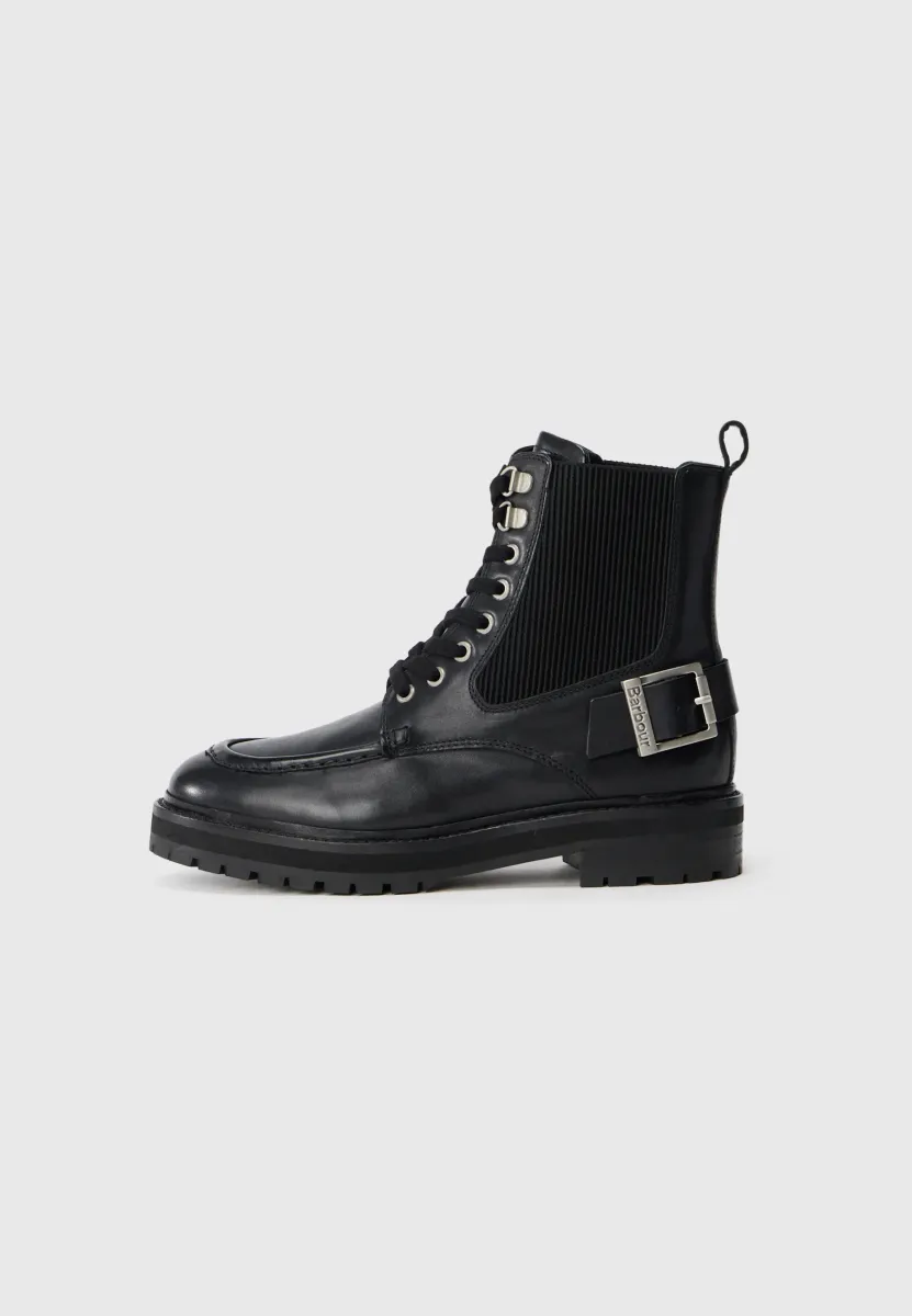 LEONIE LACE UP - Schnürstiefelette - black