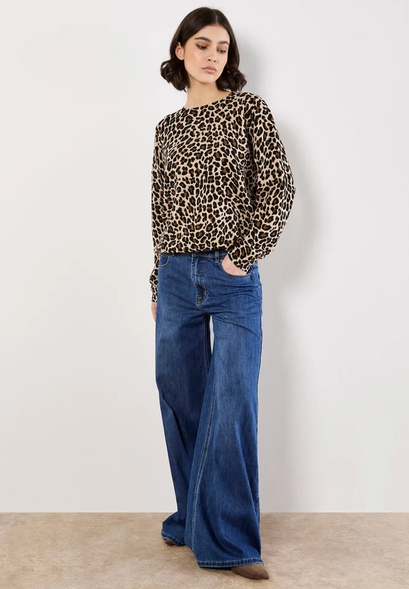 LEOPARD - Strickpullover - stone
