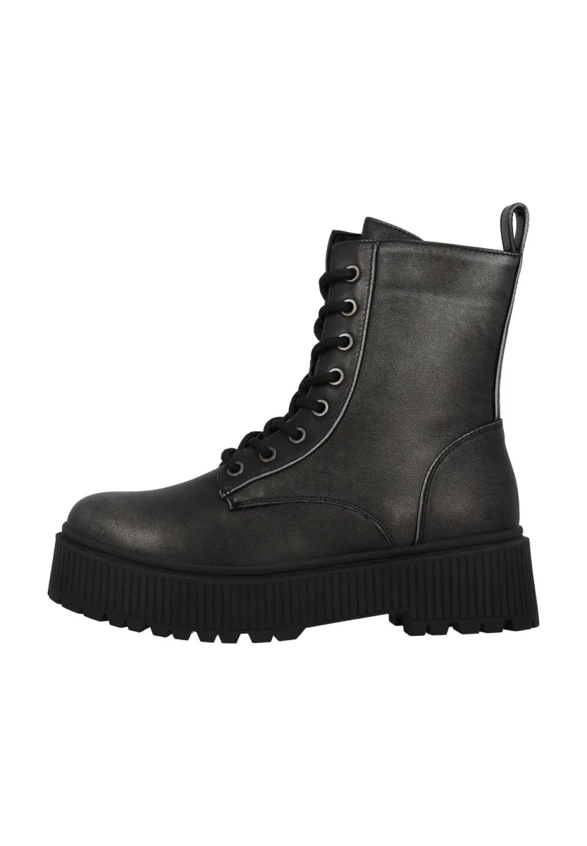 LESKI - Schnürstiefelette - zinngrau