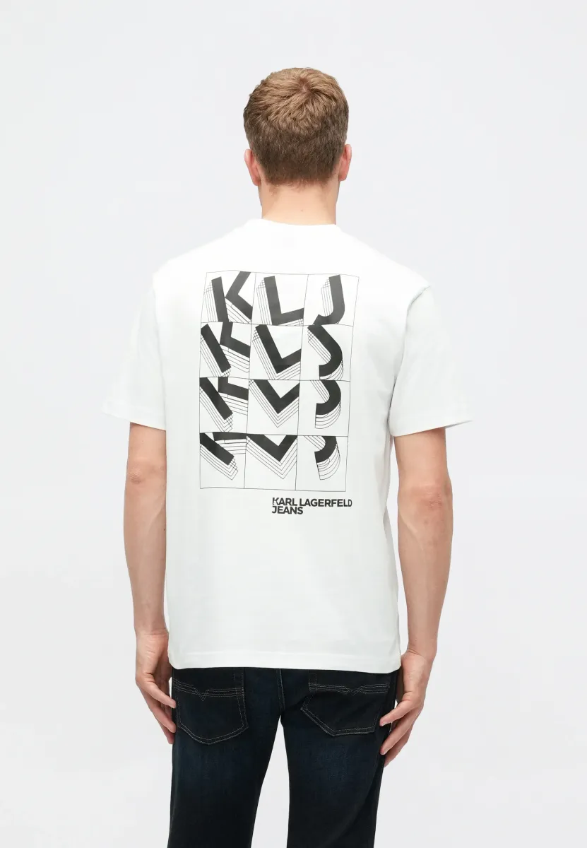LETTERS TEE - T-Shirt print - white