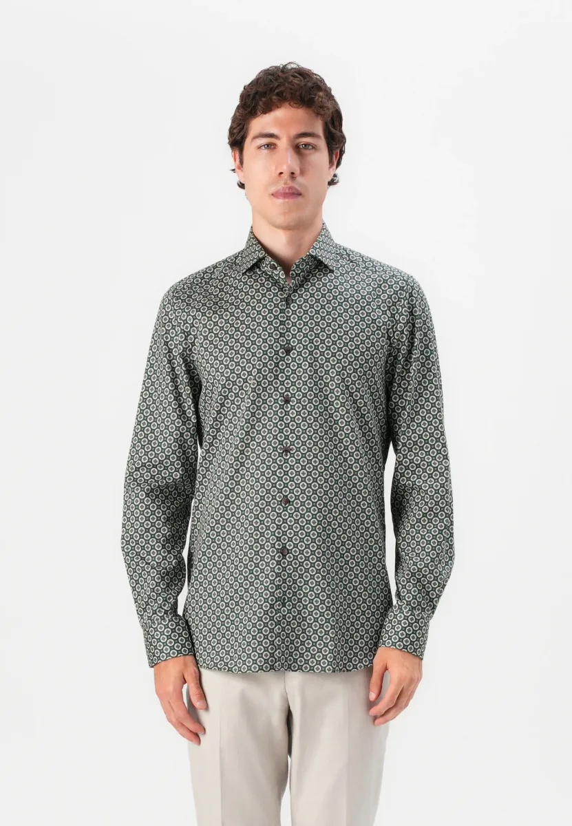 LEVEL - Hemd - dark green