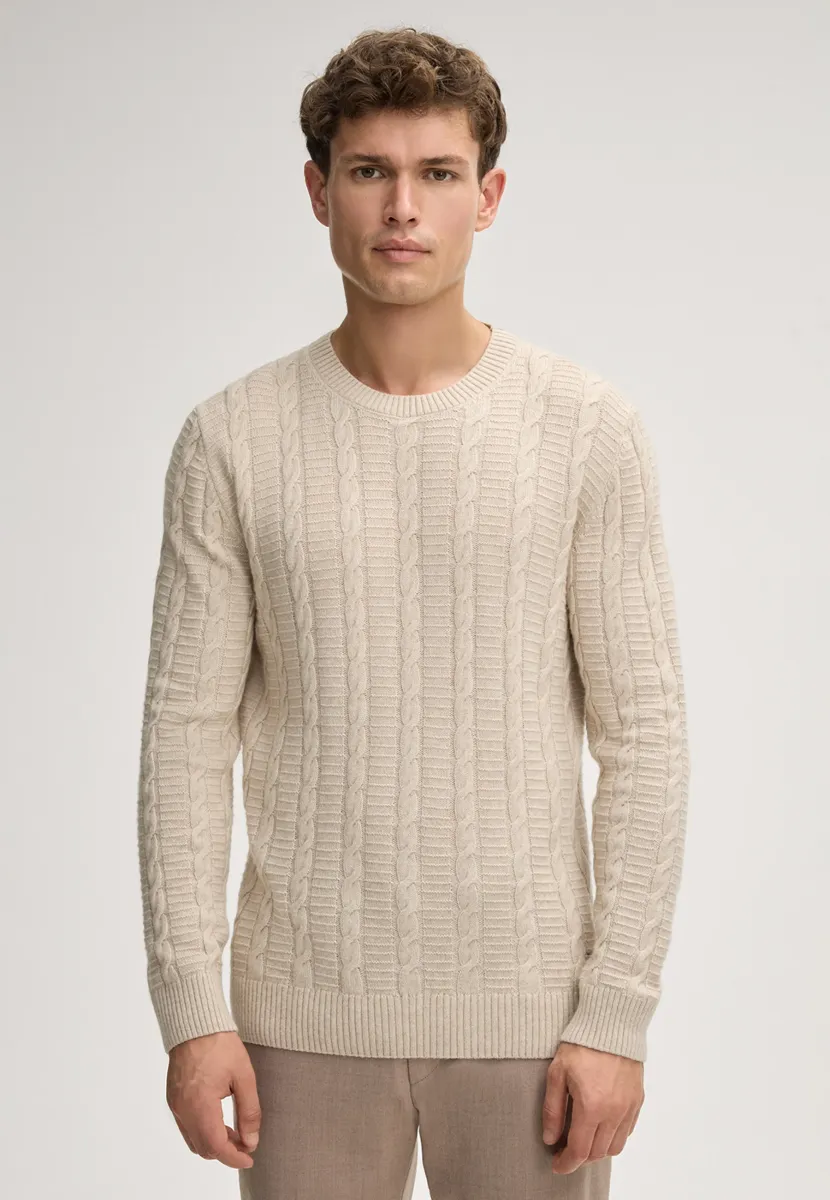 LEVIOR - Strickpullover - beige