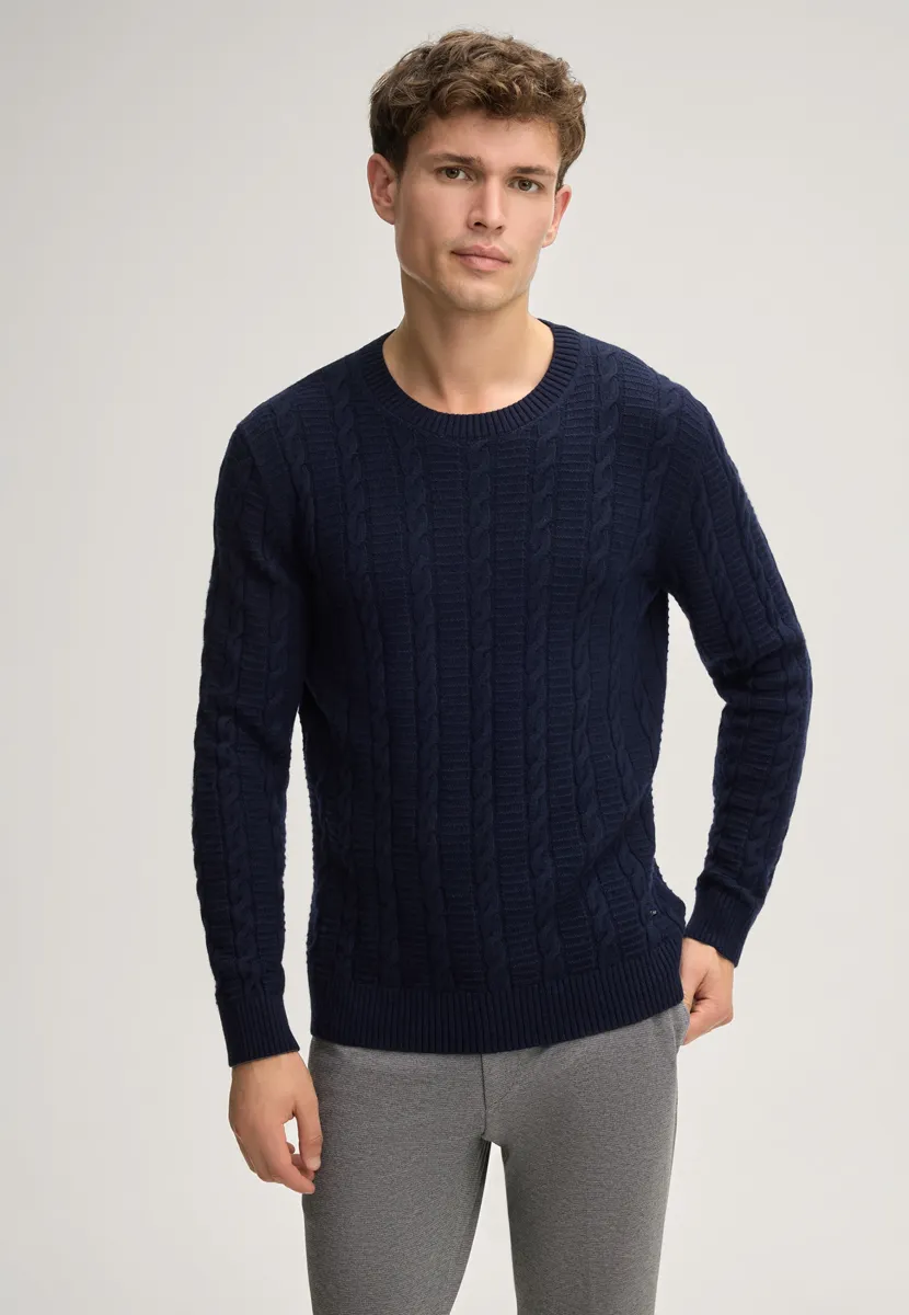 LEVIOR - Strickpullover - navy