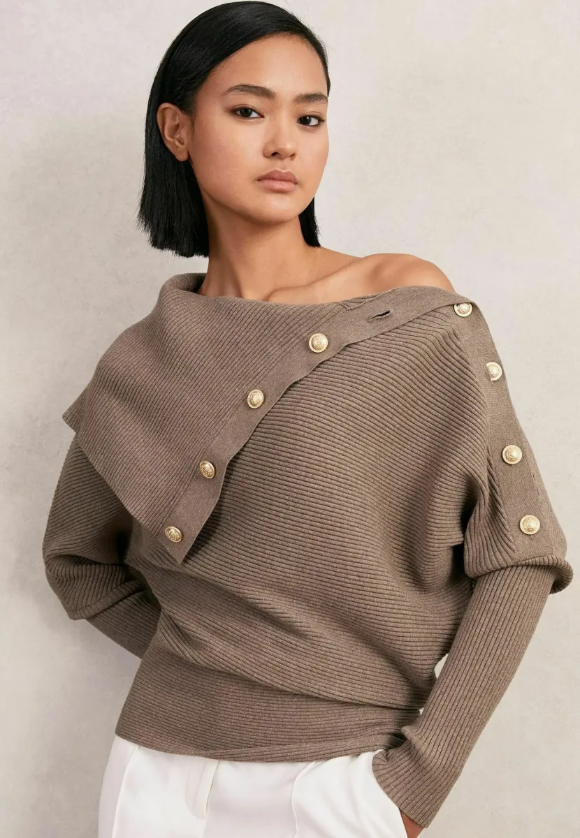 LEXI - Strickpullover - taupe