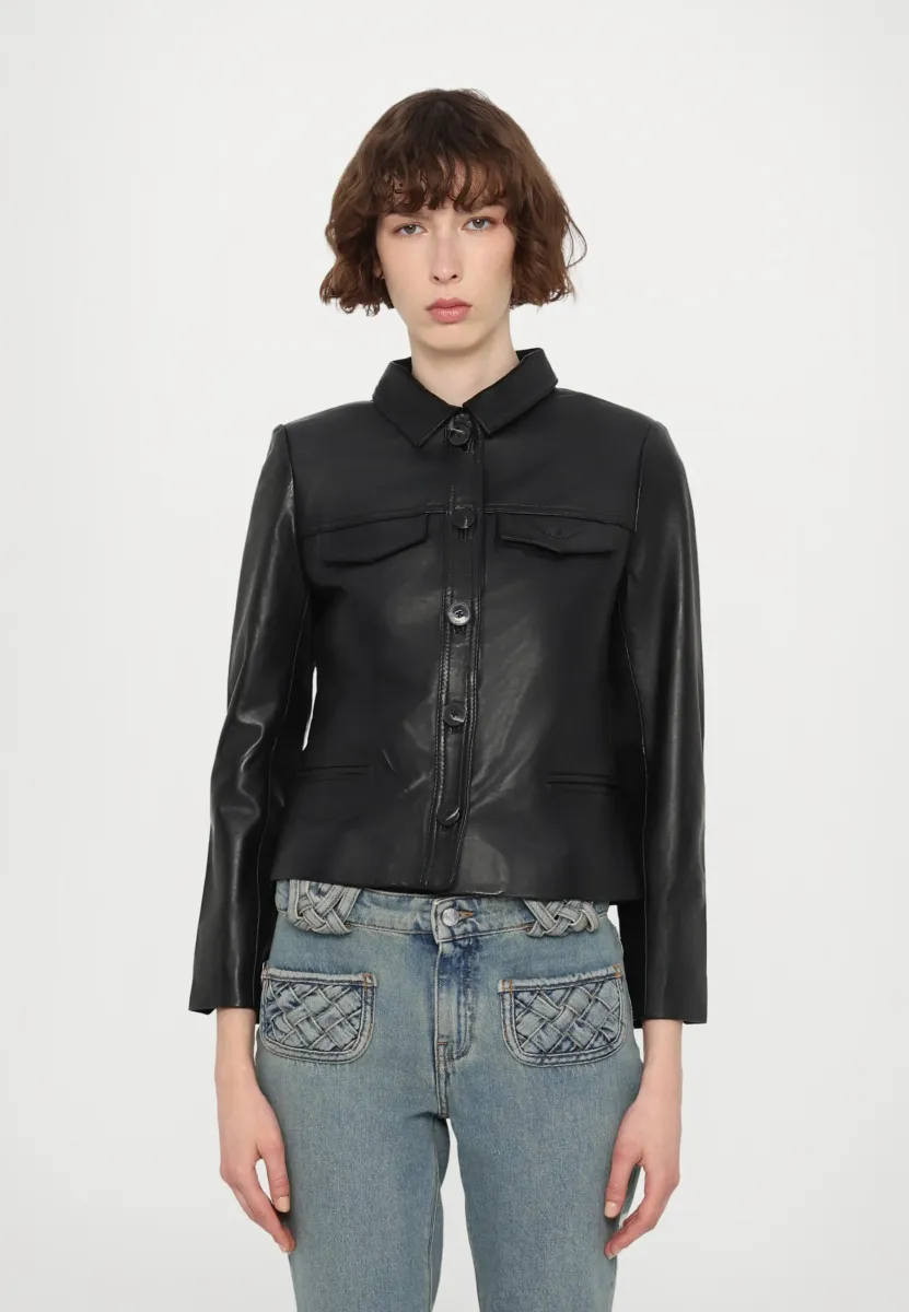 LIAM PERM - Lederjacke - noir