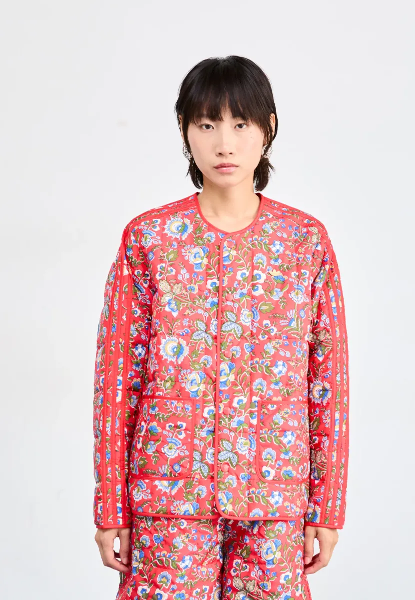 LIBERTY JACKET - Übergangsjacke - semi lucid red/multicolor