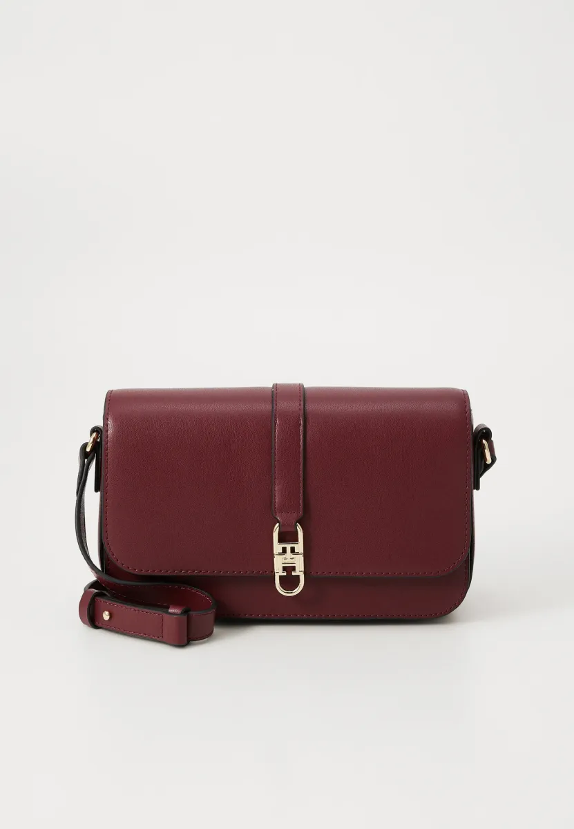 LIBRE FLAP CROSSOVER - Umhängetasche - deep rouge