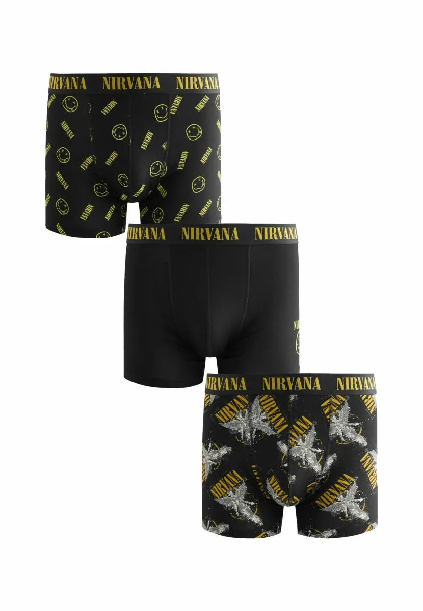 LICENCE NIRVANA 3 PACK  - Boxer Briefs - yellow black