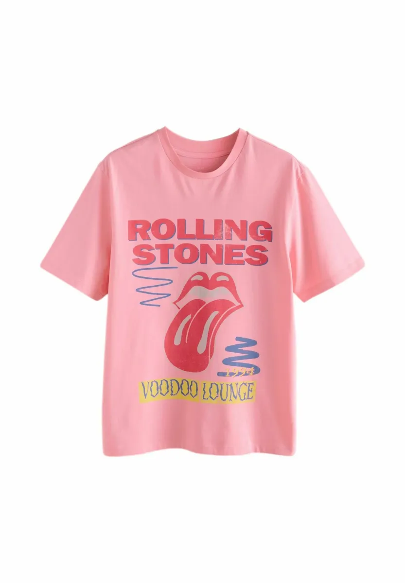 LICENSE REGULAR - T-Shirt print - pink rolling stones