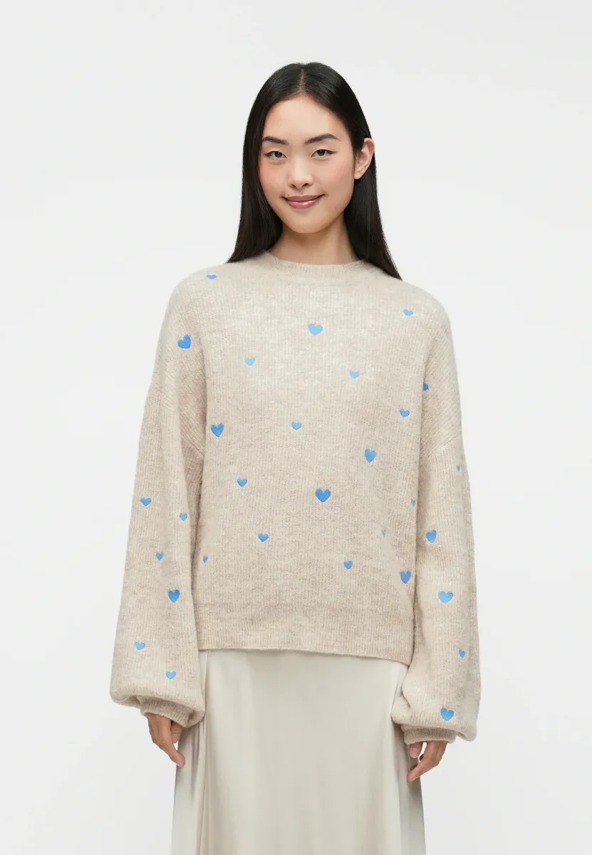 LIDIA PULLOVER - Strickpullover - oatmeal melange