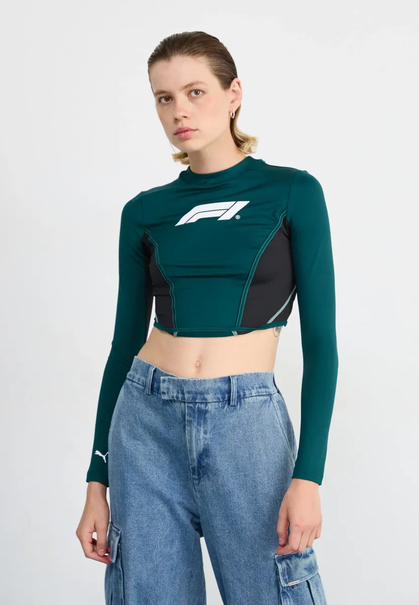 LIFESTYLE RACING LONGSLEEVE CORSET - Langarmshirt - green terrain