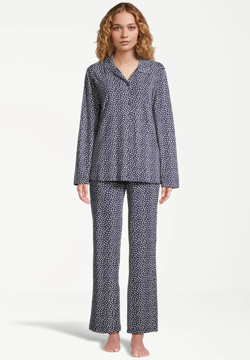 LIGHT STRETCH SET - Nachtwäsche Set - dunkelblau