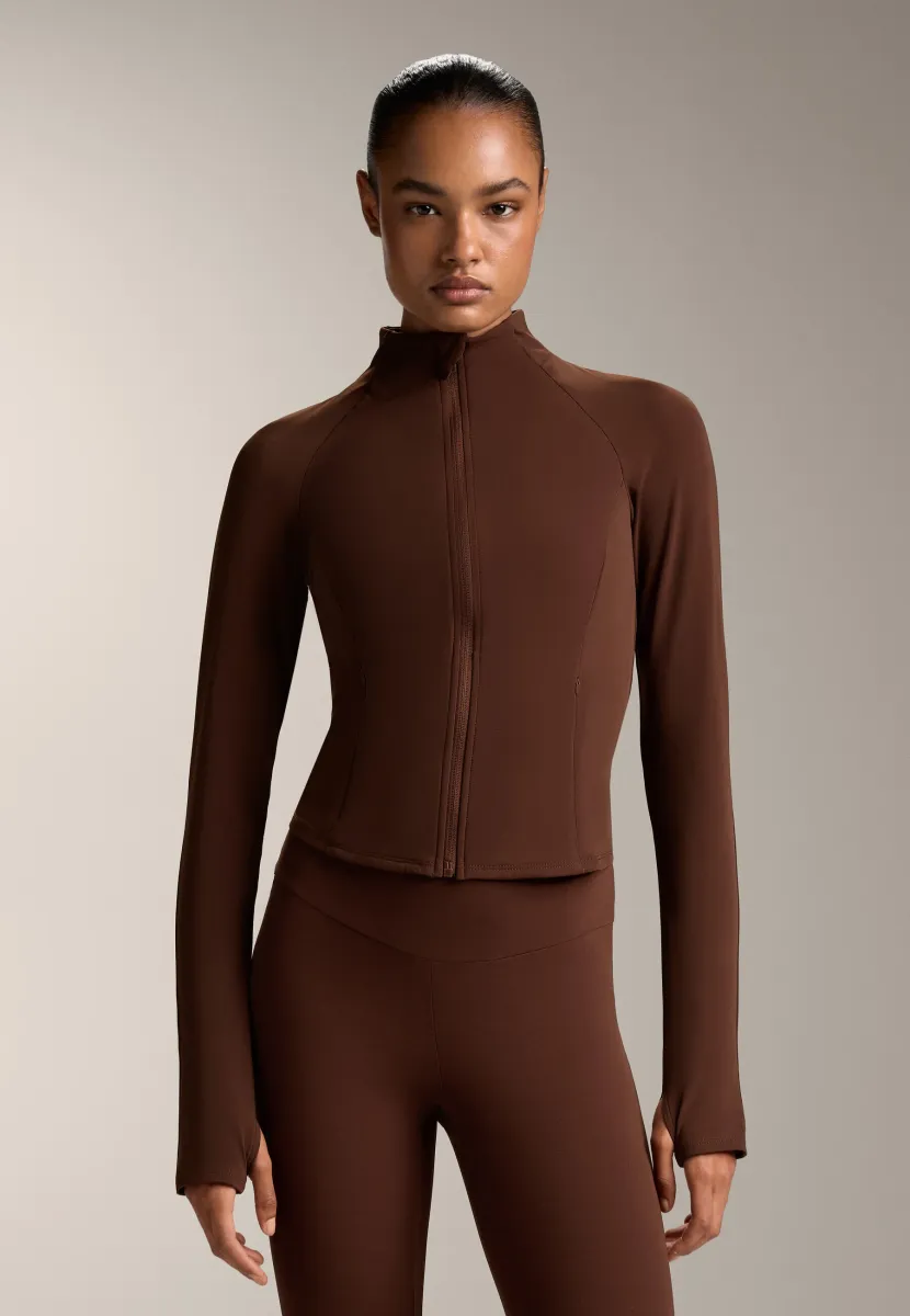 LIGHT WARM TECHNICAL - Laufjacke - mottled brown